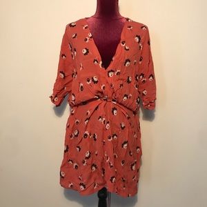 Maje printed kimono sleeve dress